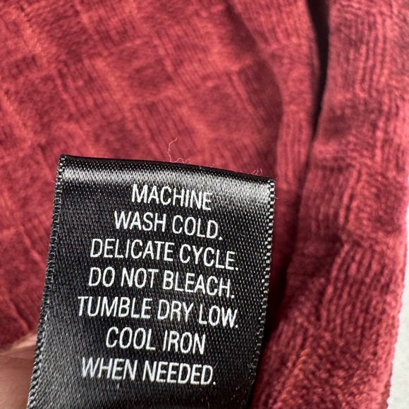 Croft & Barrow Mens XL Burgundy Red Textured Chenille Knit Crewneck Sweater - Picture 4 of 10